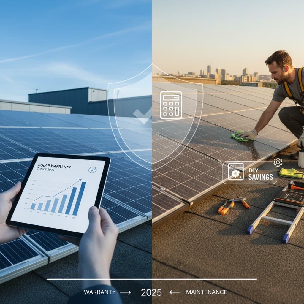 Featured image for Solar Warranty Costs vs DIY Maintenance in 2025
