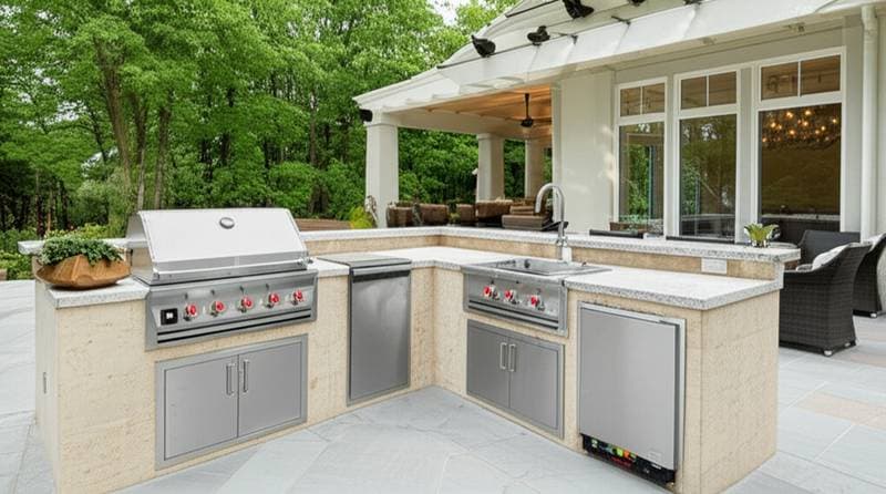 Featured image for Outdoor Kitchen Costs Range $8K to $50K in 2025