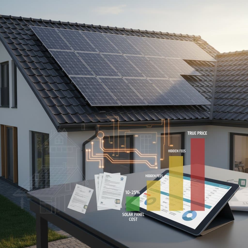 Image for Solar Panel Hidden Fees Add 10-25% to Your Bill