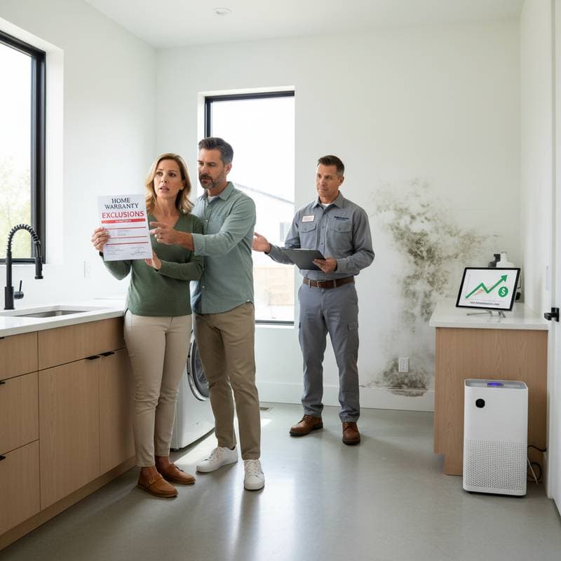 Featured image for Why Home Warranties Don't Cover Mold Damage