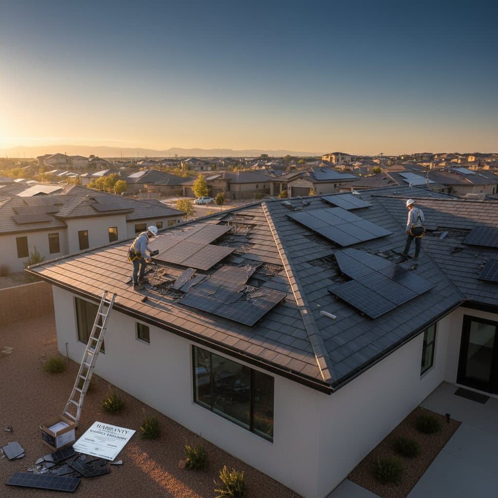 Image for Solar Roof Repairs Cost $750-$4,500: Who Pays?