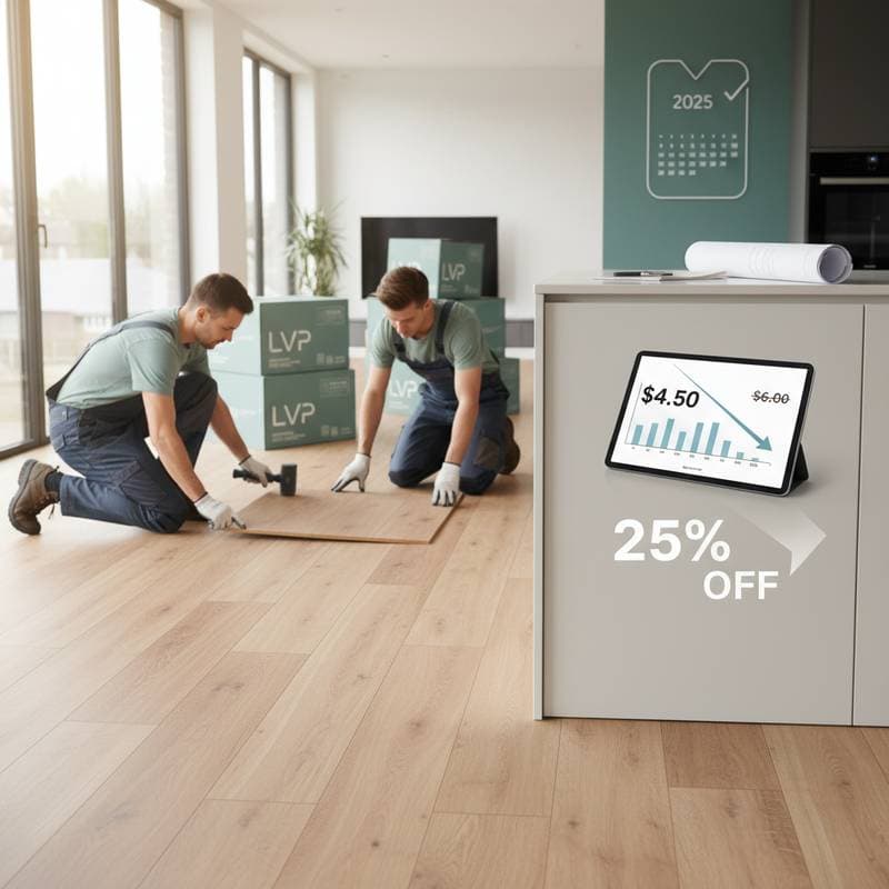 Image for LVP Flooring Now $4.50 Per Foot After 25% Drop