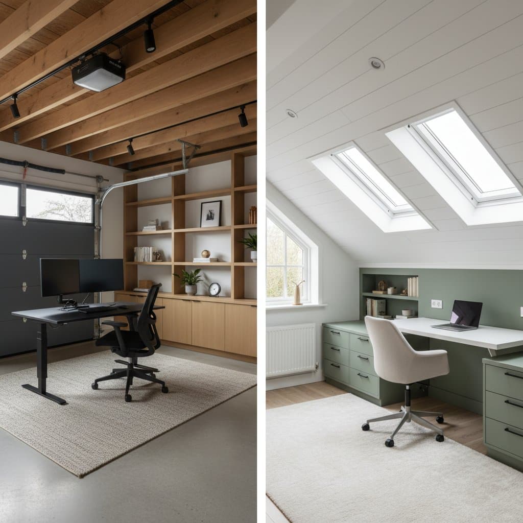 Featured image for Garage and Attic Office Conversions: $6K to $40K