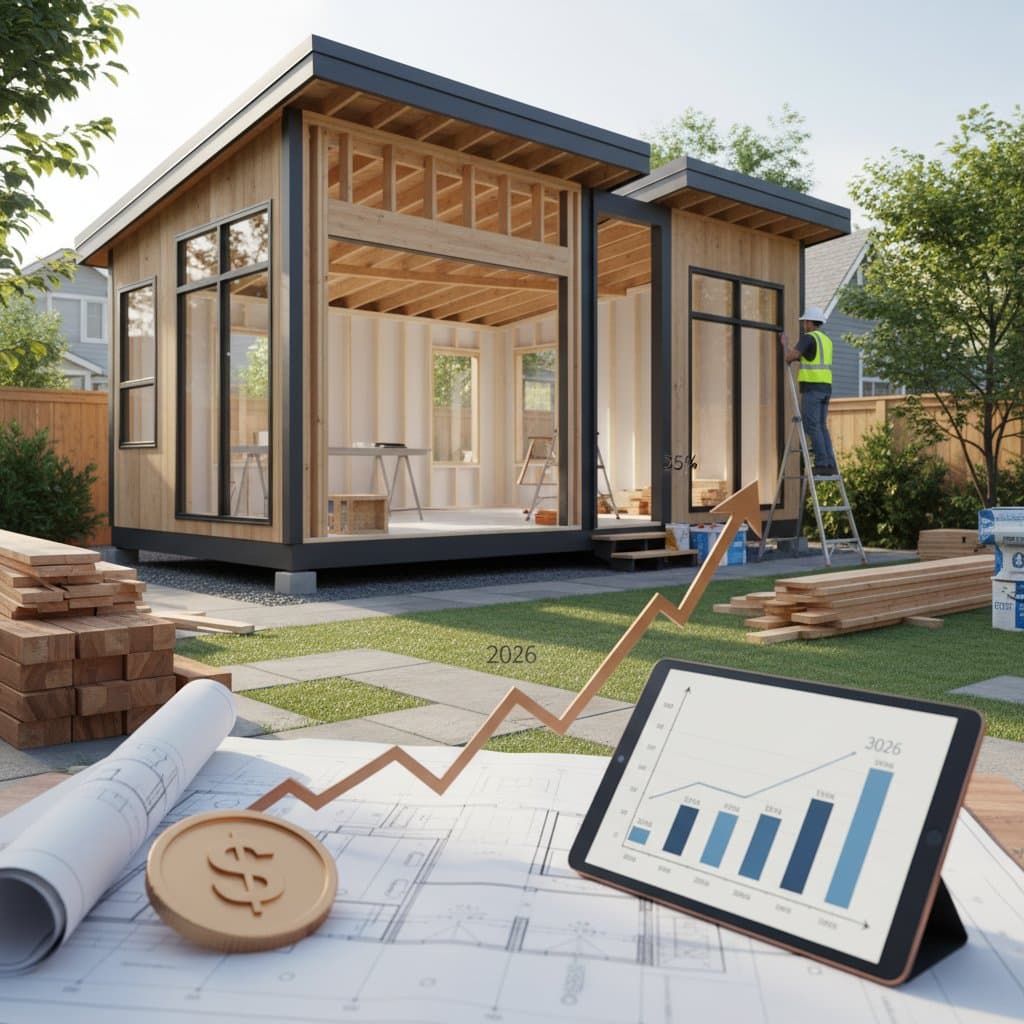 Image for ADU Build Costs Jumping 35% by 2026 in Major Cities