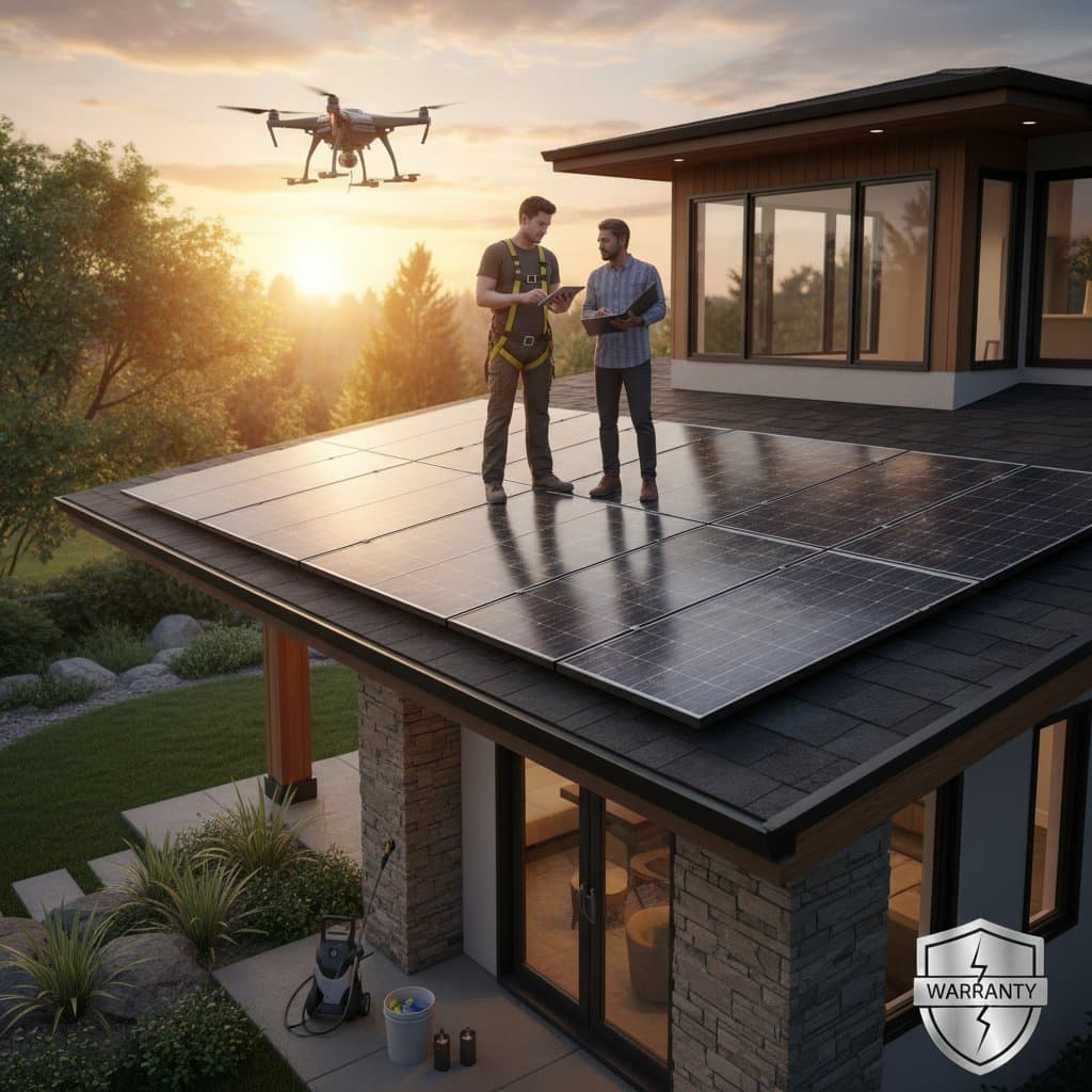 Featured image for Solar Panel Upkeep Averages $375 But Warranties Hide Gaps