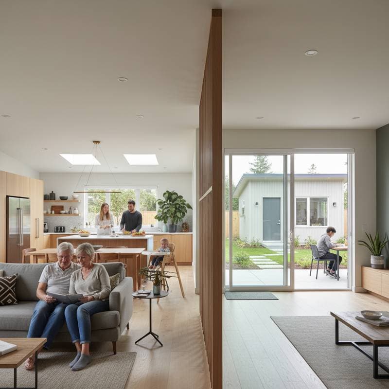 Featured image for Privacy Zones Keep Multigenerational Families Happy