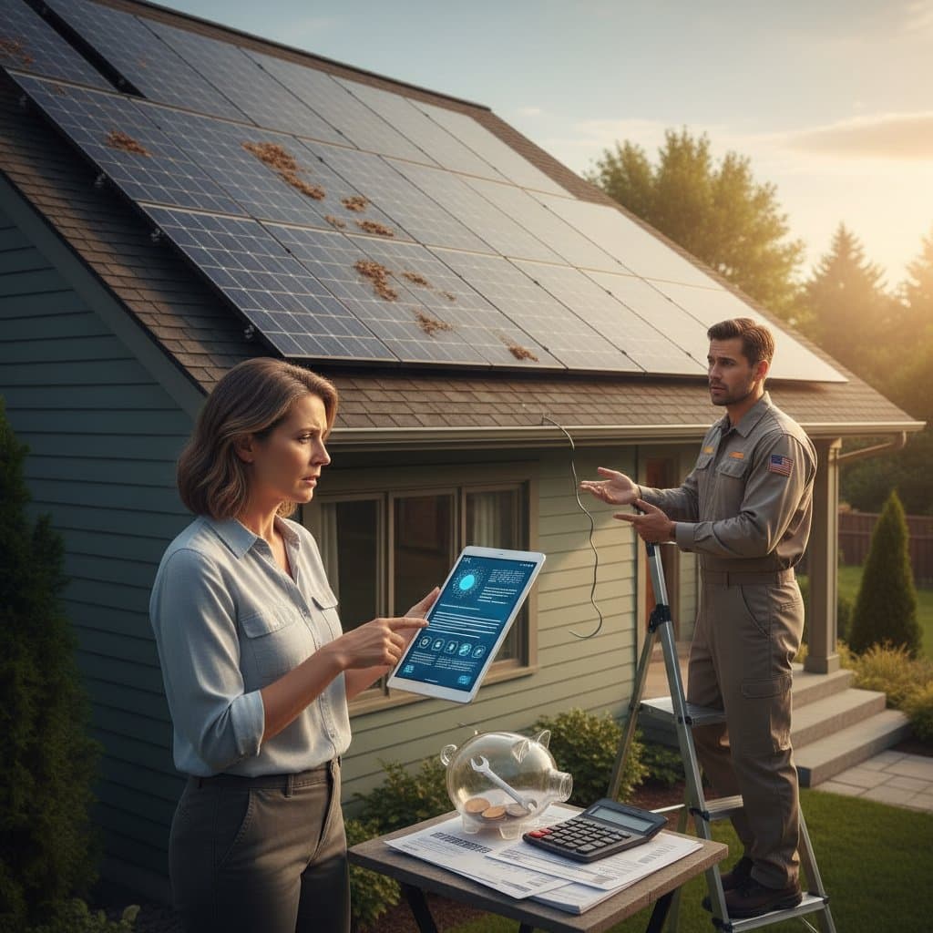 Image for Solar Warranties Rarely Cover Panel Maintenance