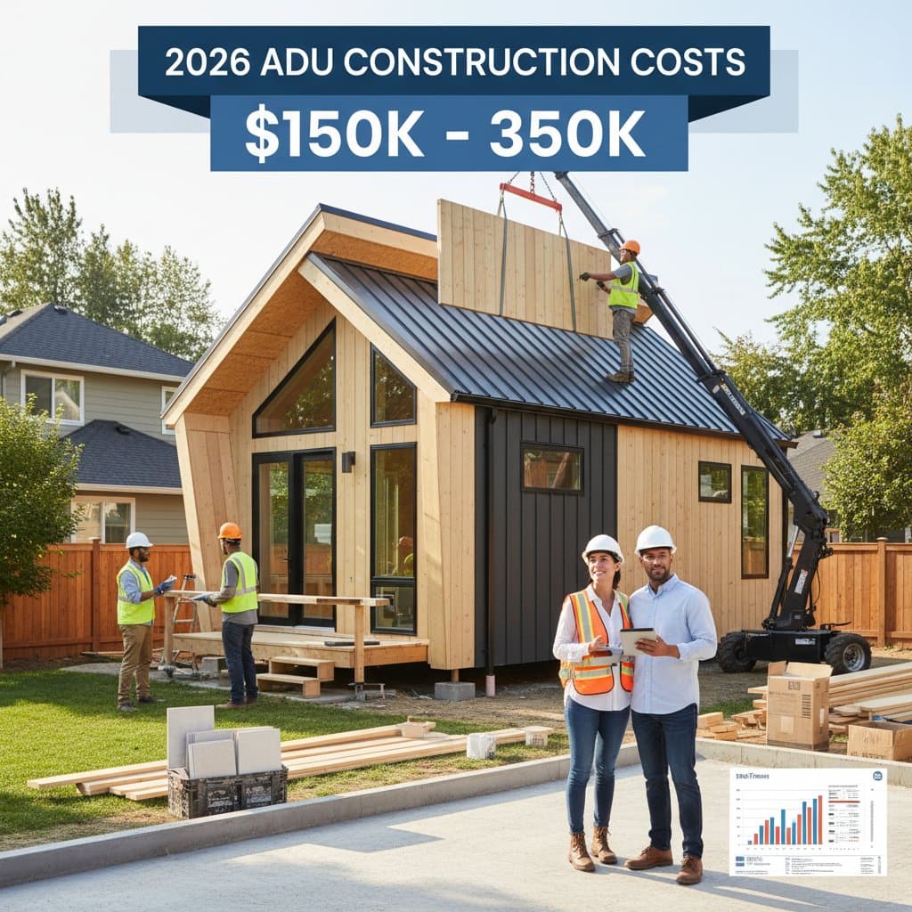 Featured image for ADU Construction Costs $150K-$350K in 2026