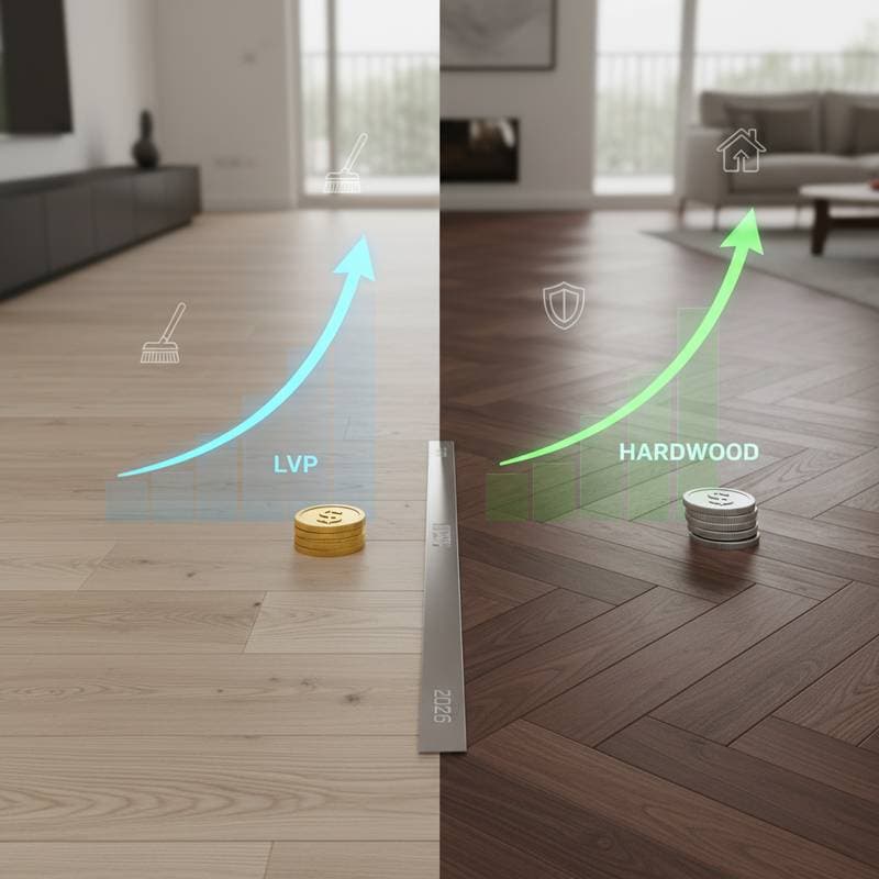 Image for LVP vs Hardwood: Total Ownership Costs Through 2026