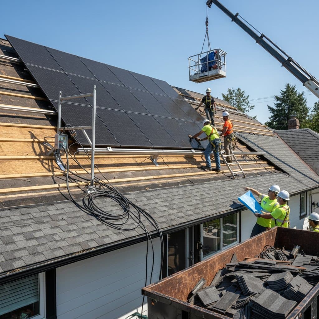 Image for Hidden Costs When Replacing Roof Under Solar Panels