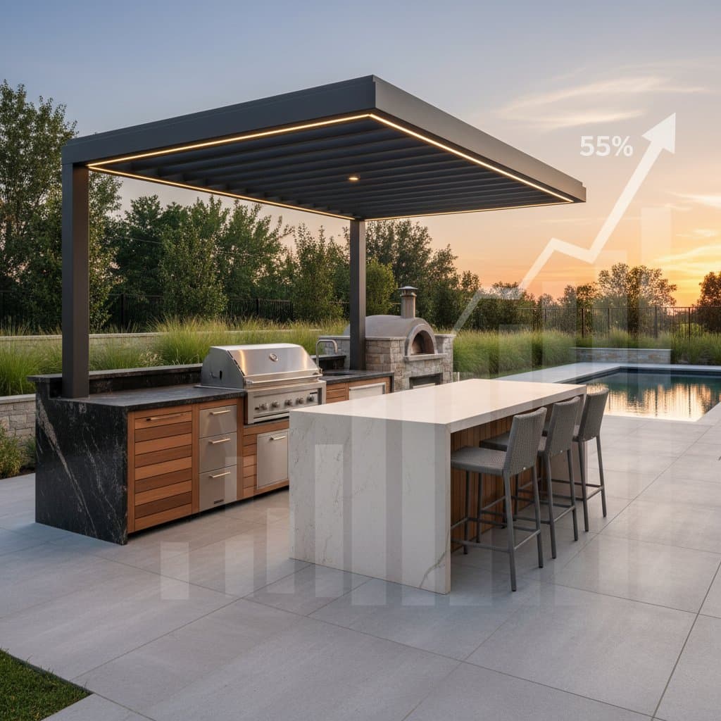 Image for Outdoor Kitchen Costs Jumping 55% by 2026: Act Now