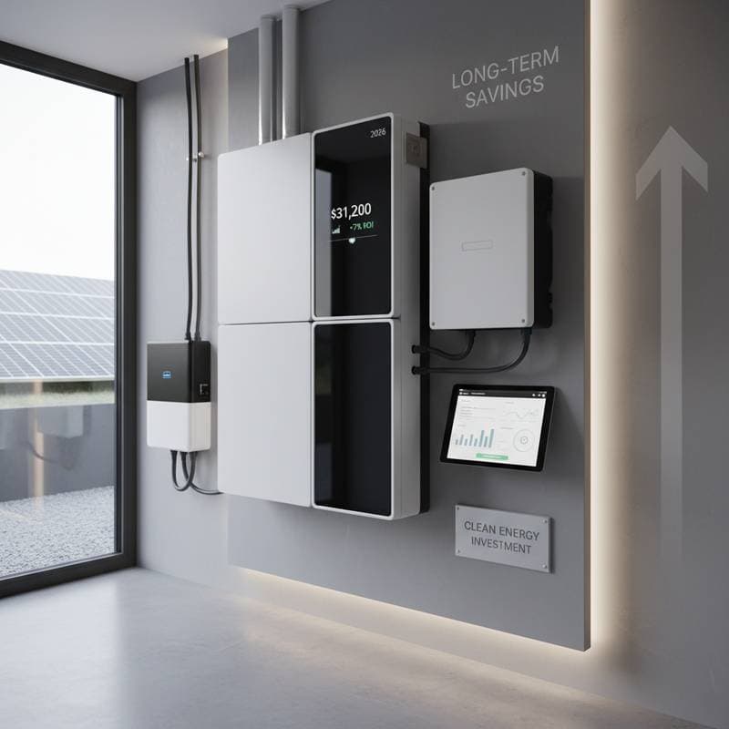 Image for Solar Battery Systems Cost $31K in 2026