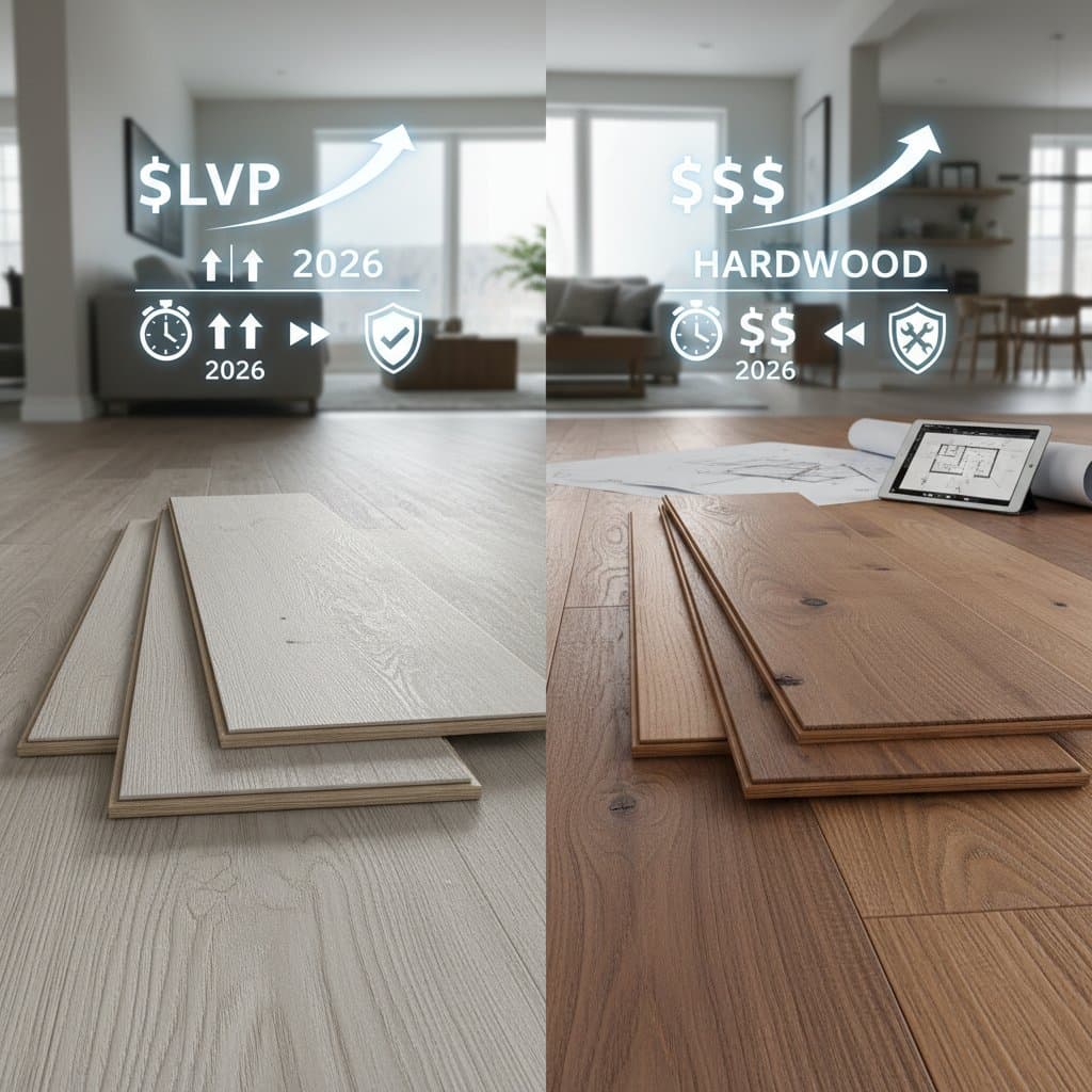 Image for LVP vs Hardwood: What You Pay and What You Get