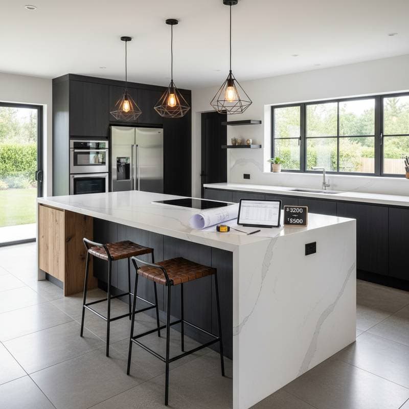 Image for Kitchen Island Costs: $3,200 to $9,500 in 2025