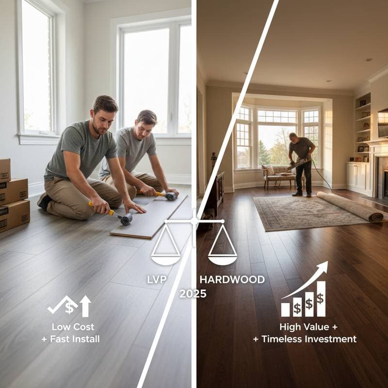 Featured image for LVP vs Hardwood: Which Floor Pays Off in 2025?