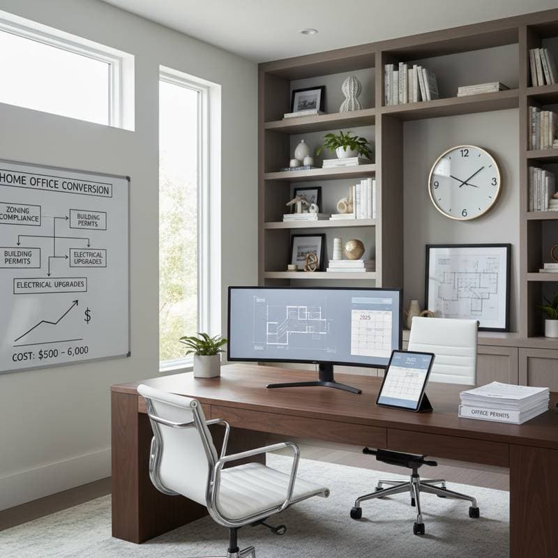 Image for Home Office Permits Cost $500-$6,000 in 2025