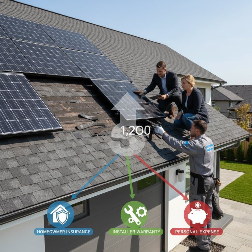 Image for Who Covers the $1,200 Bill When Solar Damages Your Roof?