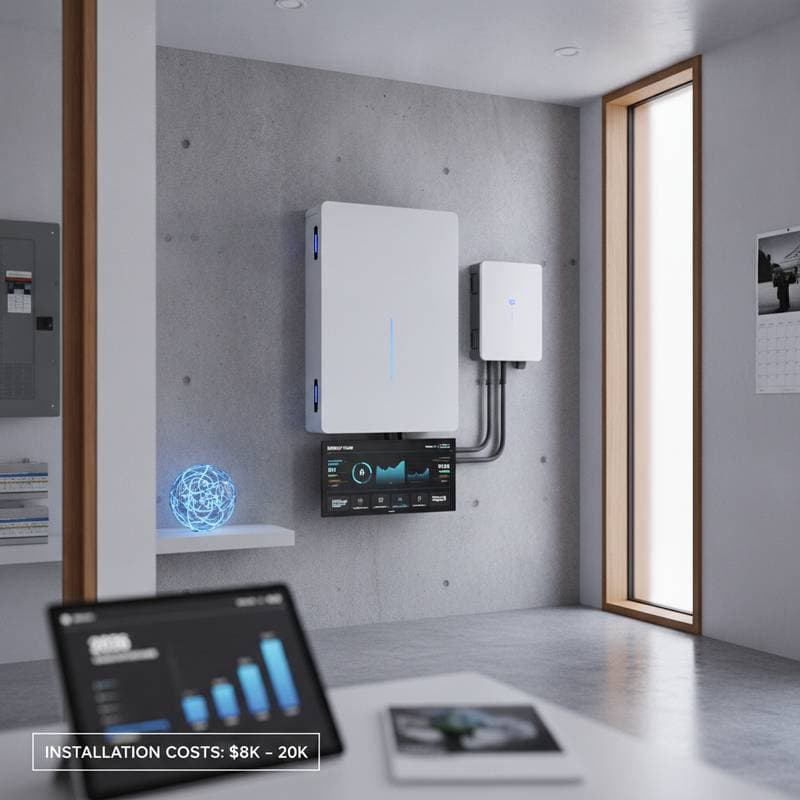 Image for Home Battery Systems: $8K-$20K Installation Cost