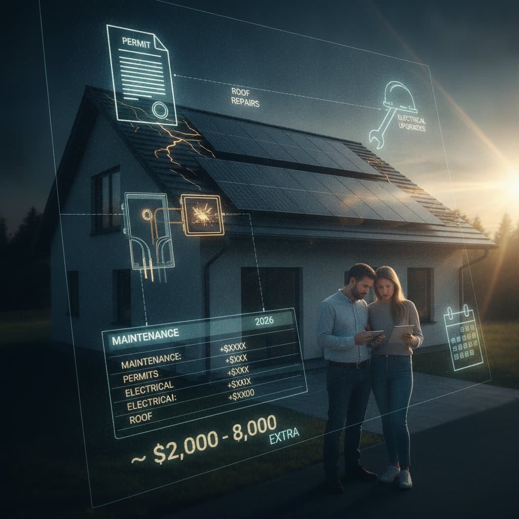 Featured image for Hidden Solar Costs Add $2,000 to $8,000 in 2026